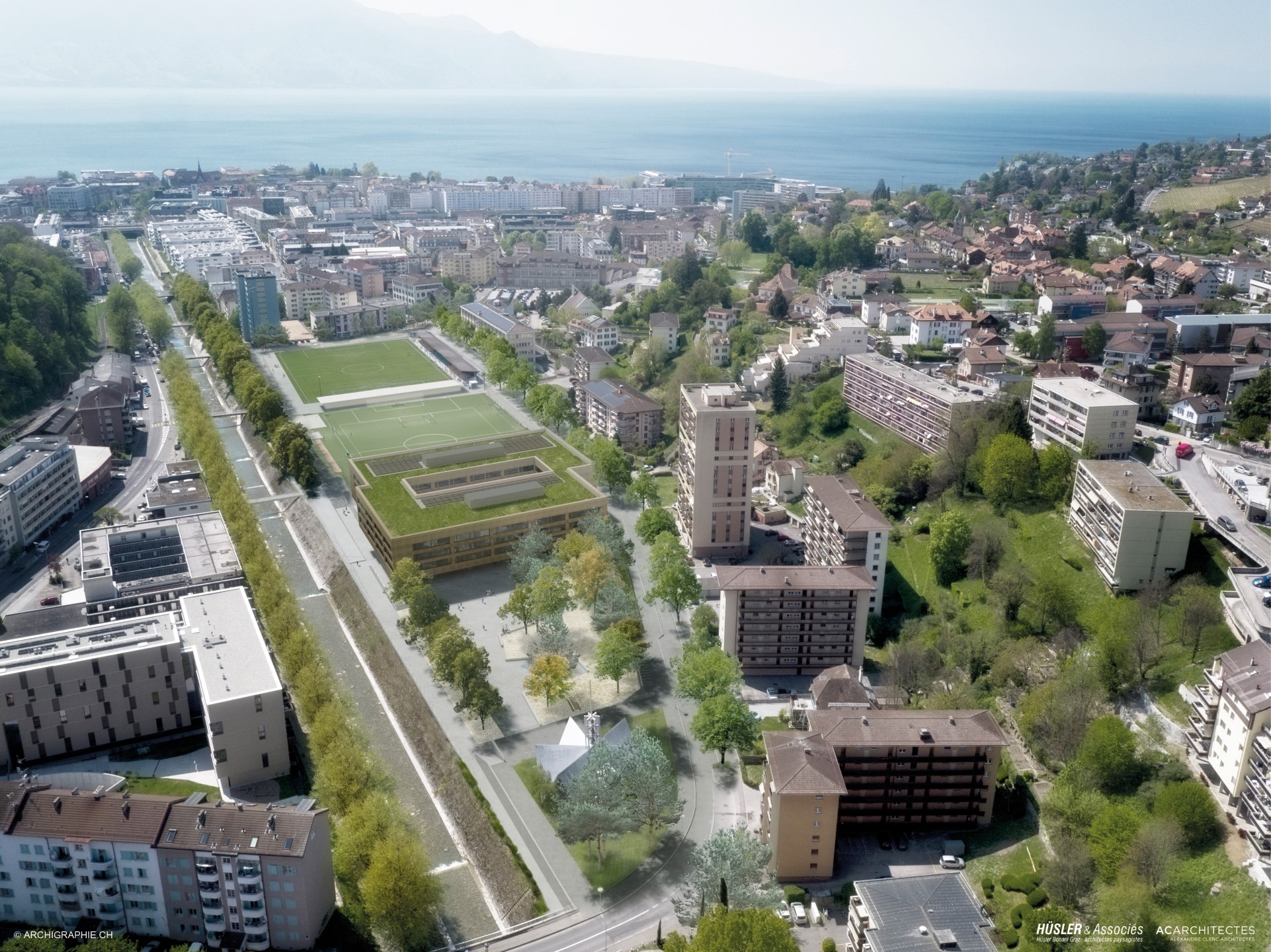 Feu vert pour le futur collège de Gilamont à Vevey
